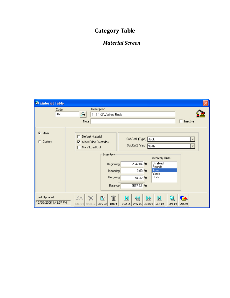 Category table | Rice Lake TransAct 5.0 - Installation & Operation Manual User Manual | Page 91 / 318