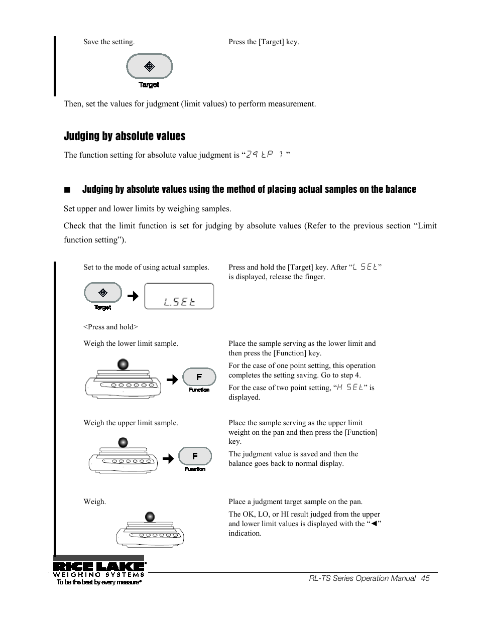 54bjudging by absolute values, 54b judging by absolute values, Judging by absolute values | Rice Lake TS Series, Rice Lake Weighing Systems - Operation Manual User Manual | Page 49 / 104