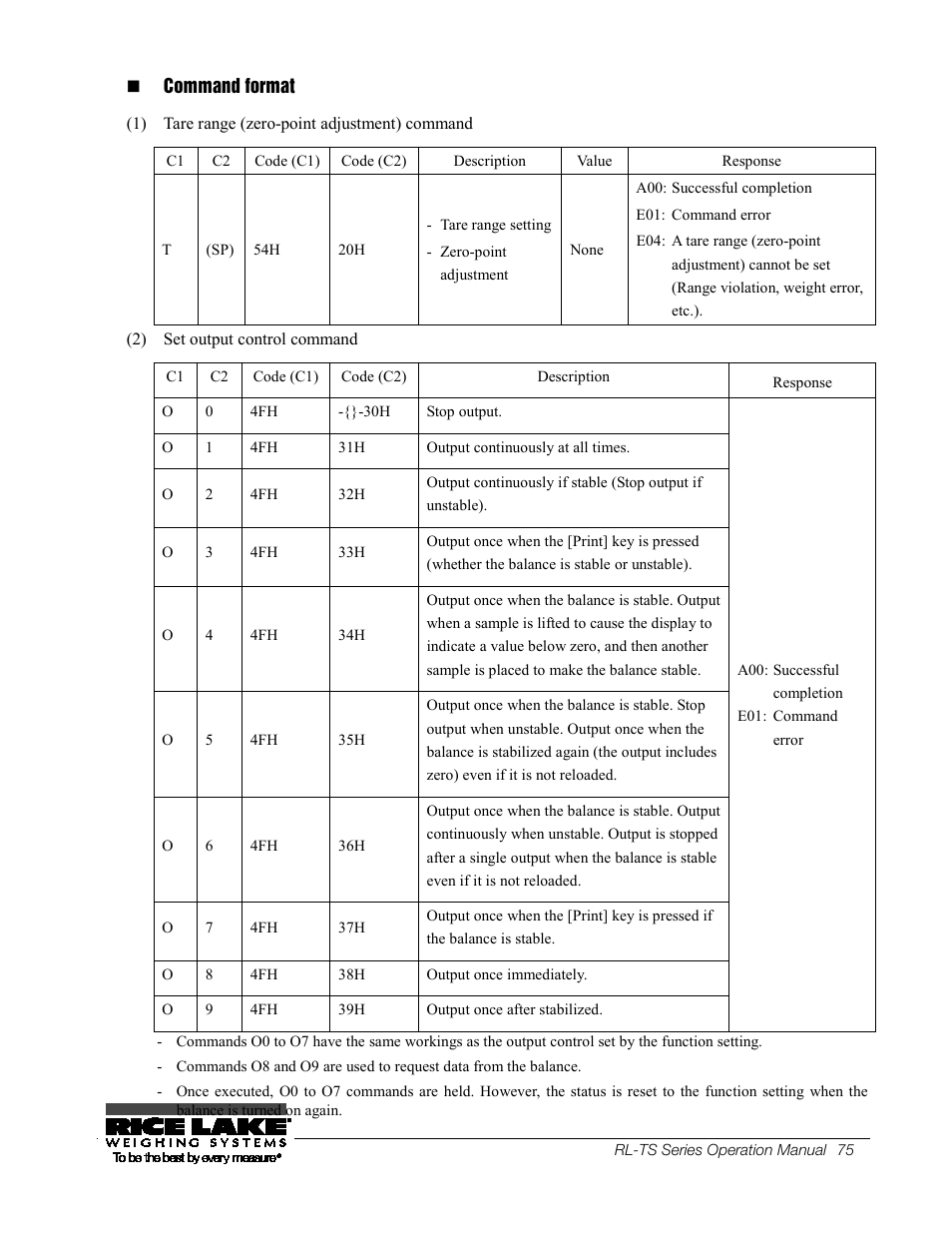 Rice Lake TS Series, Rice Lake Weighing Systems - Operation Manual User Manual | Page 79 / 104