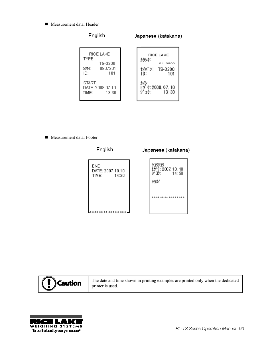 Rice Lake TS Series, Rice Lake Weighing Systems - Operation Manual User Manual | Page 97 / 104