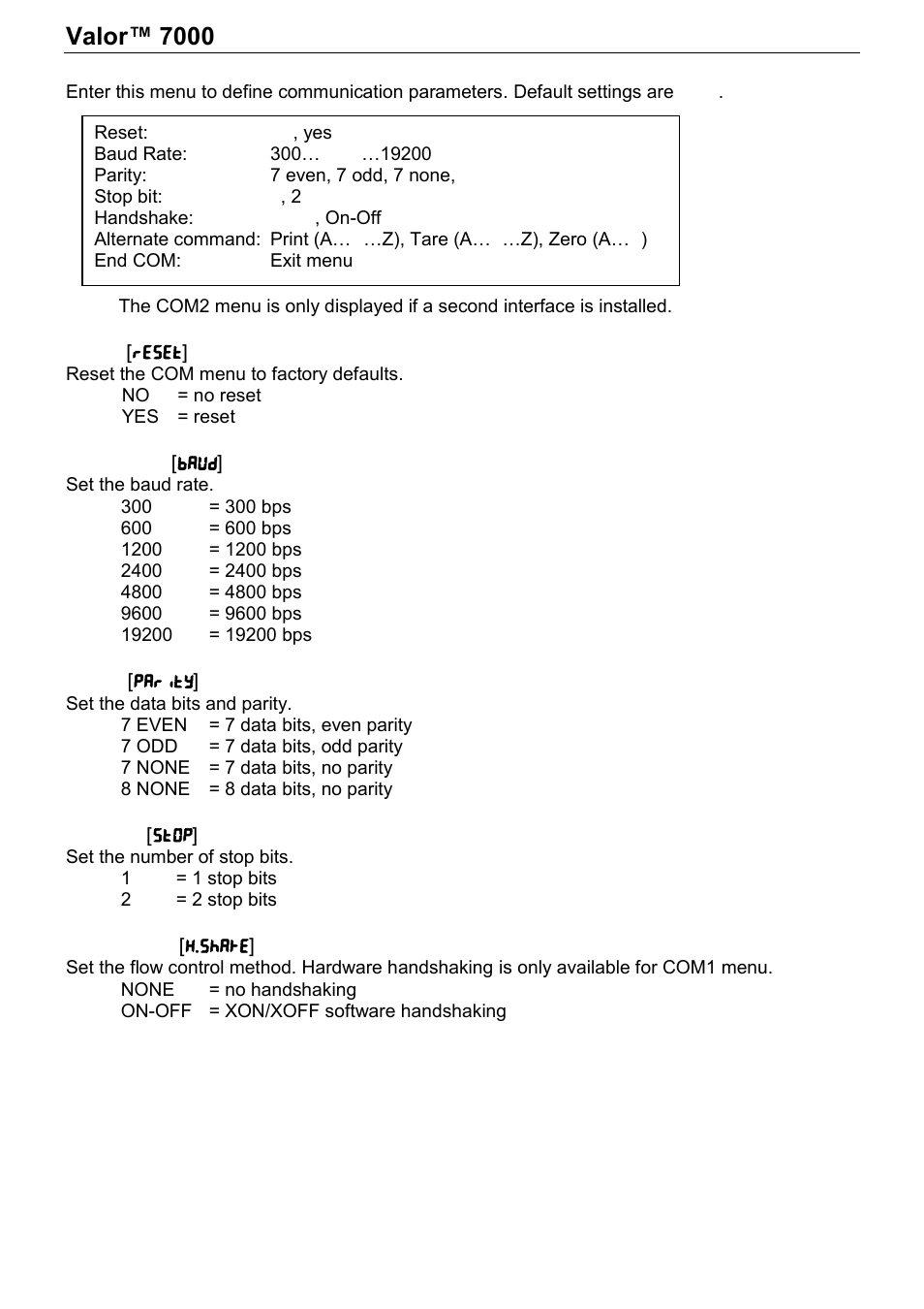 Valor™ 7000, Series en-21 | Rice Lake Valor 7000, Ohaus - Instruction Manual User Manual | Page 23 / 40