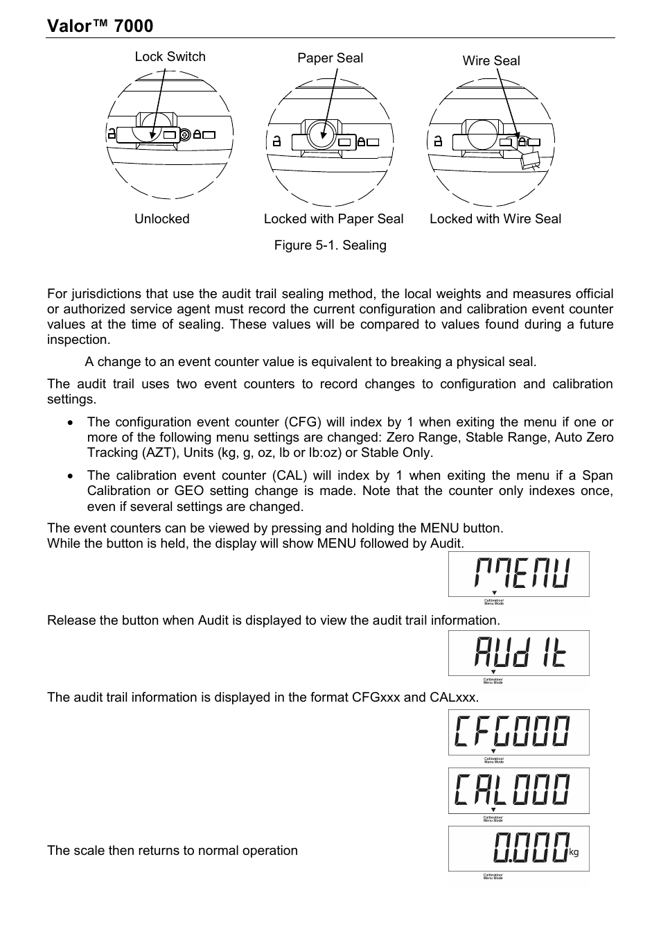 Valor™ 7000, Series en-27 | Rice Lake Valor 7000, Ohaus - Instruction Manual User Manual | Page 29 / 40