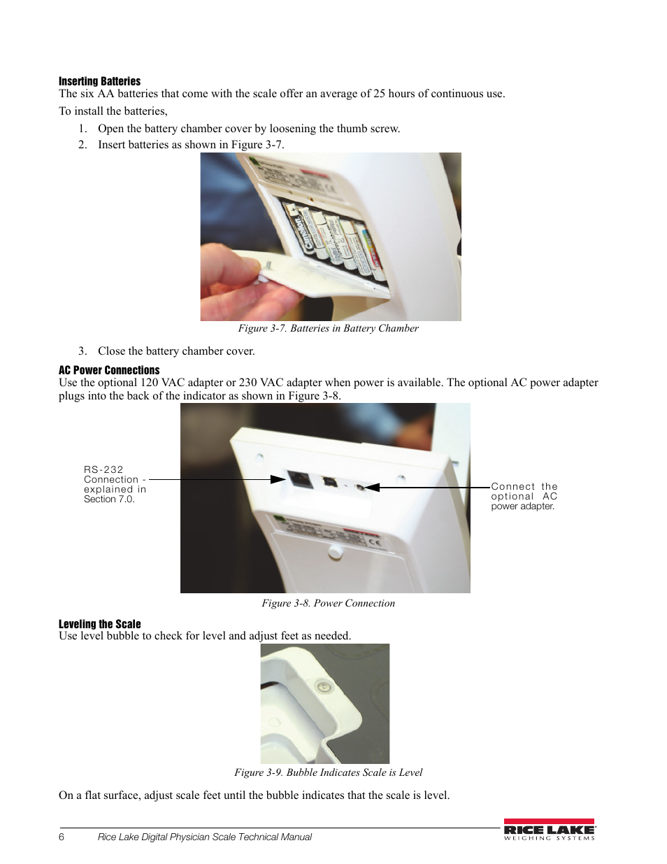 Rice Lake Waist Level Digital Physician Scales (150-10-6) - Technical and Operation Manual User Manual | Page 10 / 34