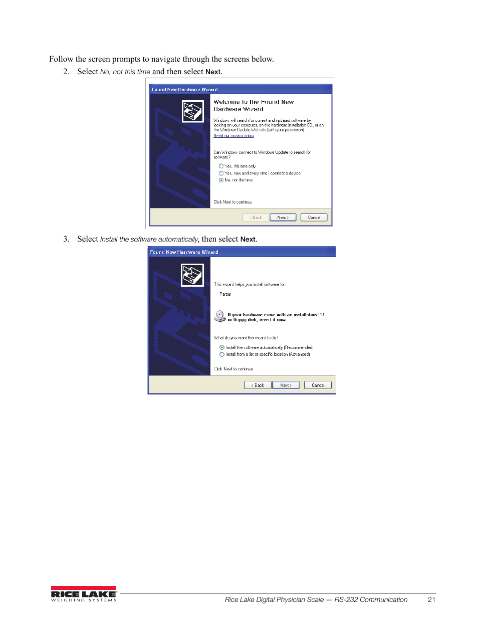 Rice Lake Waist Level Digital Physician Scales (150-10-6) - Technical and Operation Manual User Manual | Page 25 / 34