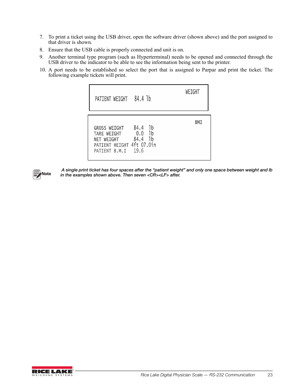 Rice Lake Waist Level Digital Physician Scales (150-10-6) - Technical and Operation Manual User Manual | Page 27 / 34