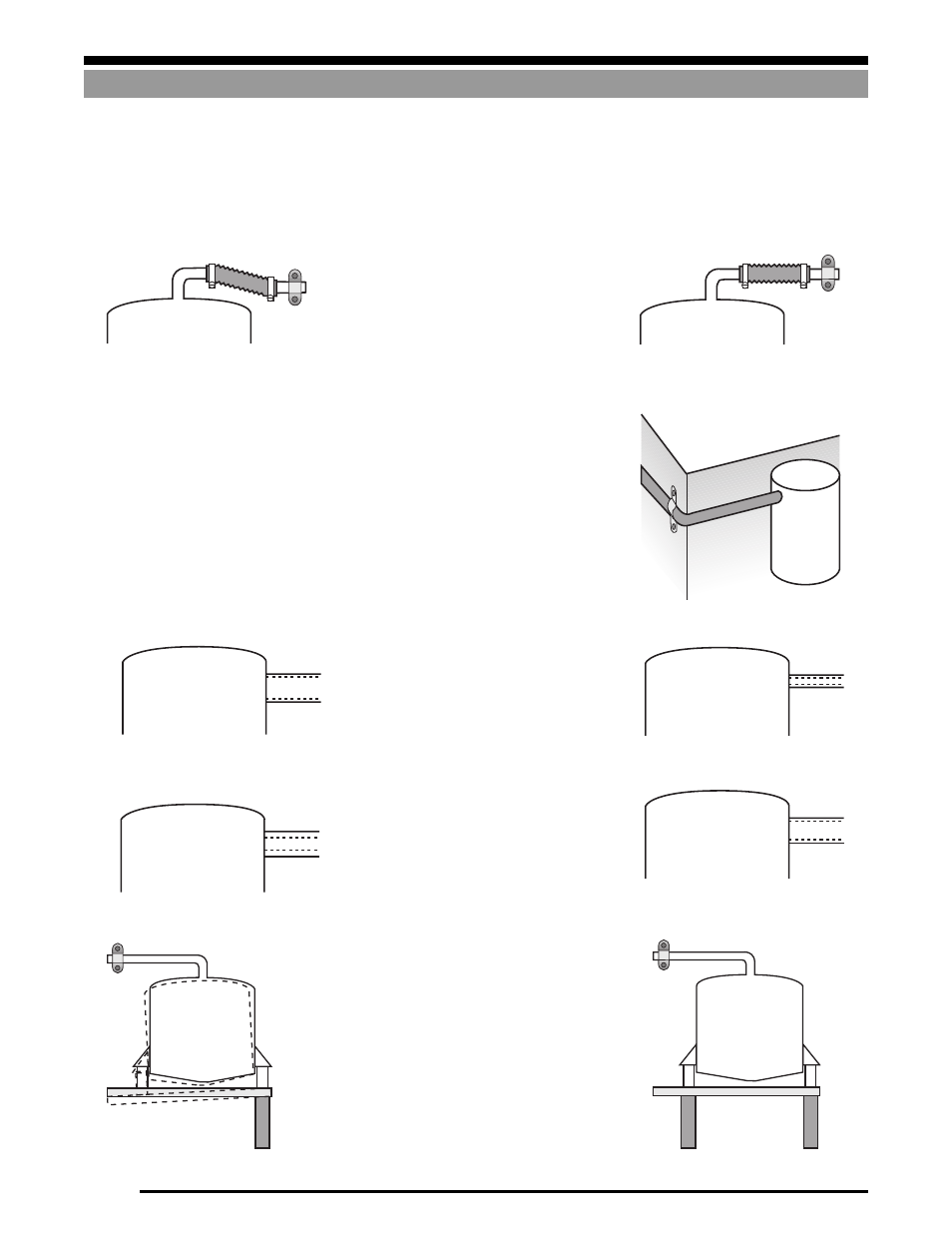 Vessel attachments, Incorrect correct table 2 piping guidelines | Rice Lake Weigh Modules/Mount Assemblies User Manual | Page 58 / 83