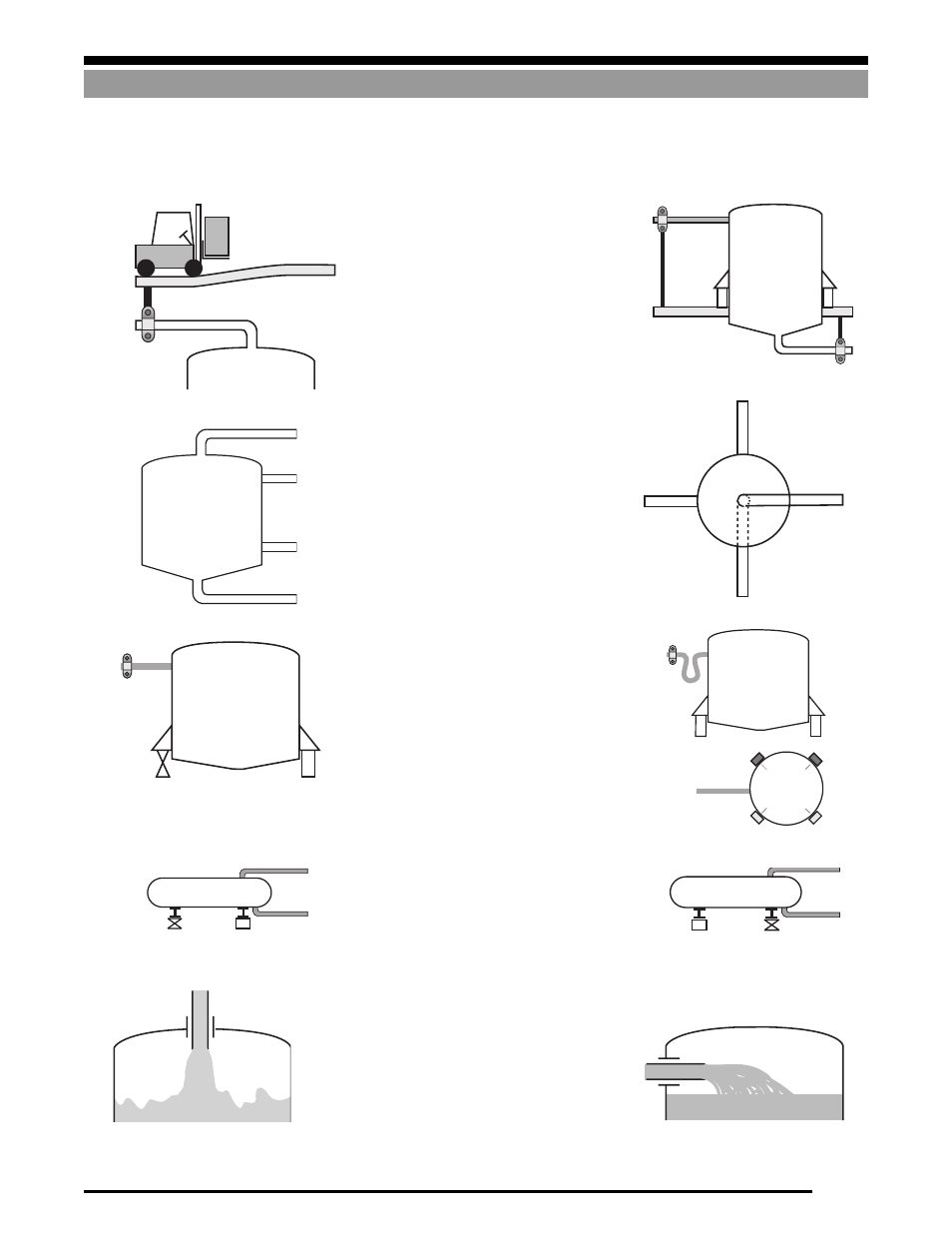 Vessel attachments, Incorrect correct table 2 piping guidelines | Rice Lake Weigh Modules/Mount Assemblies User Manual | Page 59 / 83