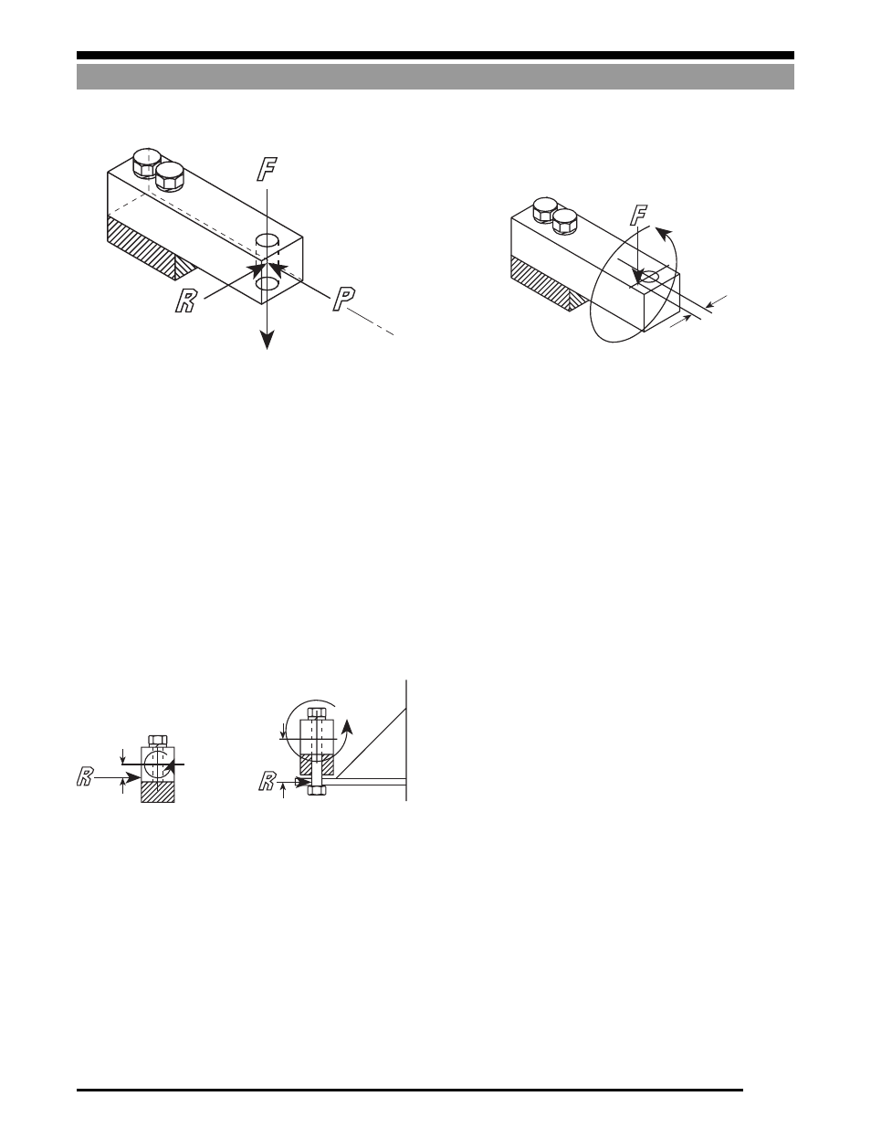 Side loading, Twisting loads, Side loading -7 twisting loads -7 | System design, Load introduction principles, A) (b) | Rice Lake Weigh Modules/Mount Assemblies User Manual | Page 9 / 83
