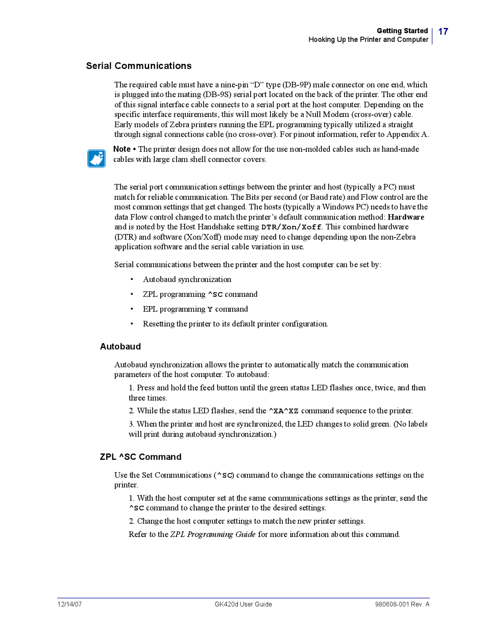 Rice Lake Zebra GK420d User Manual | Page 29 / 88