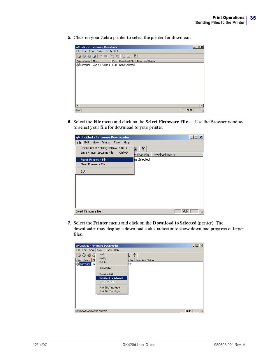 Rice Lake Zebra GK420d User Manual | Page 47 / 88