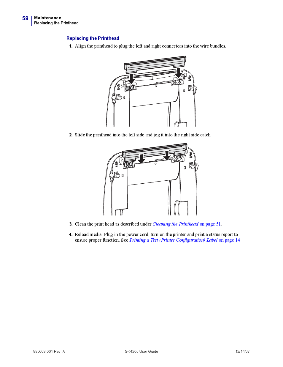 Rice Lake Zebra GK420d User Manual | Page 70 / 88