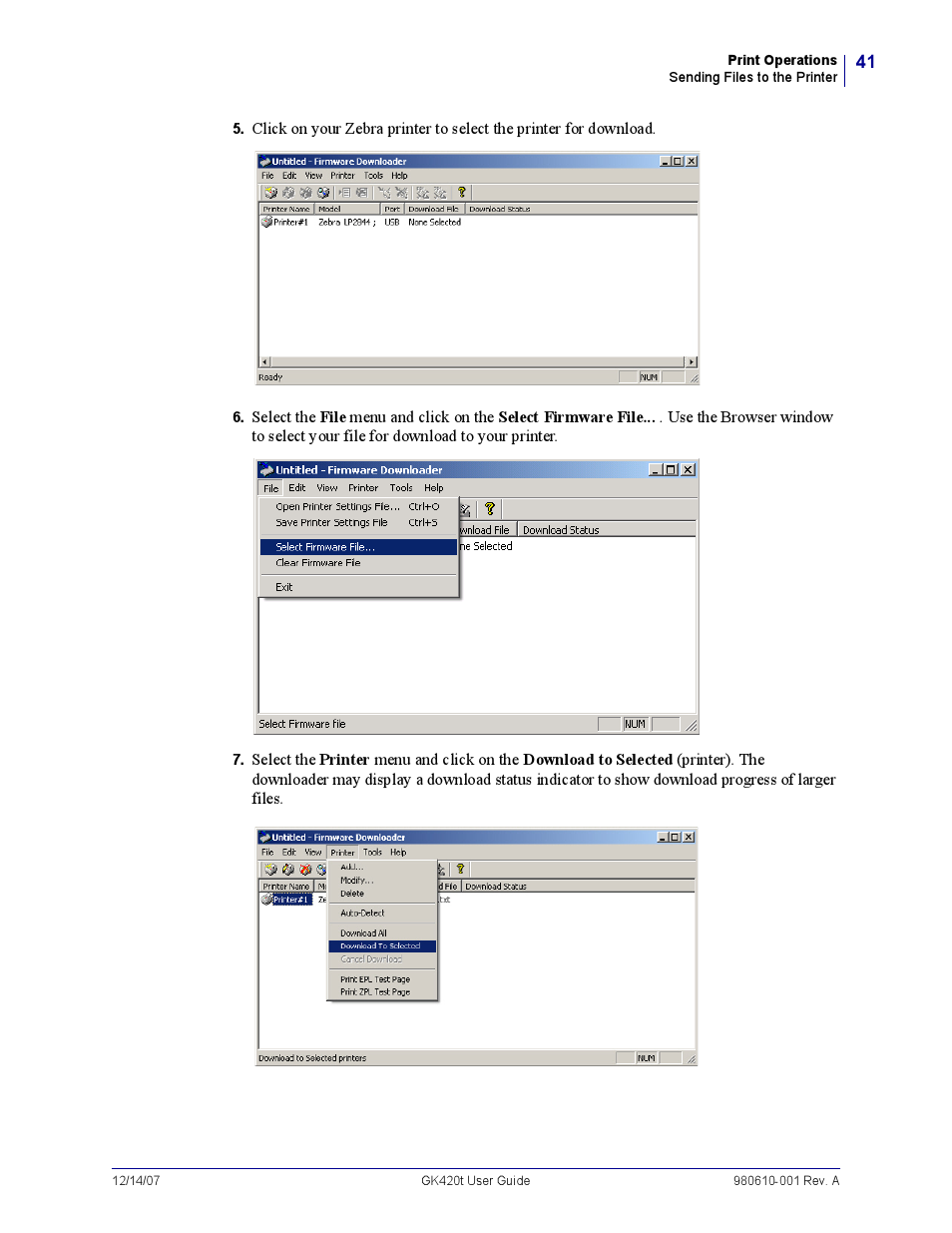 Rice Lake Zebra GK420t User Manual | Page 53 / 96