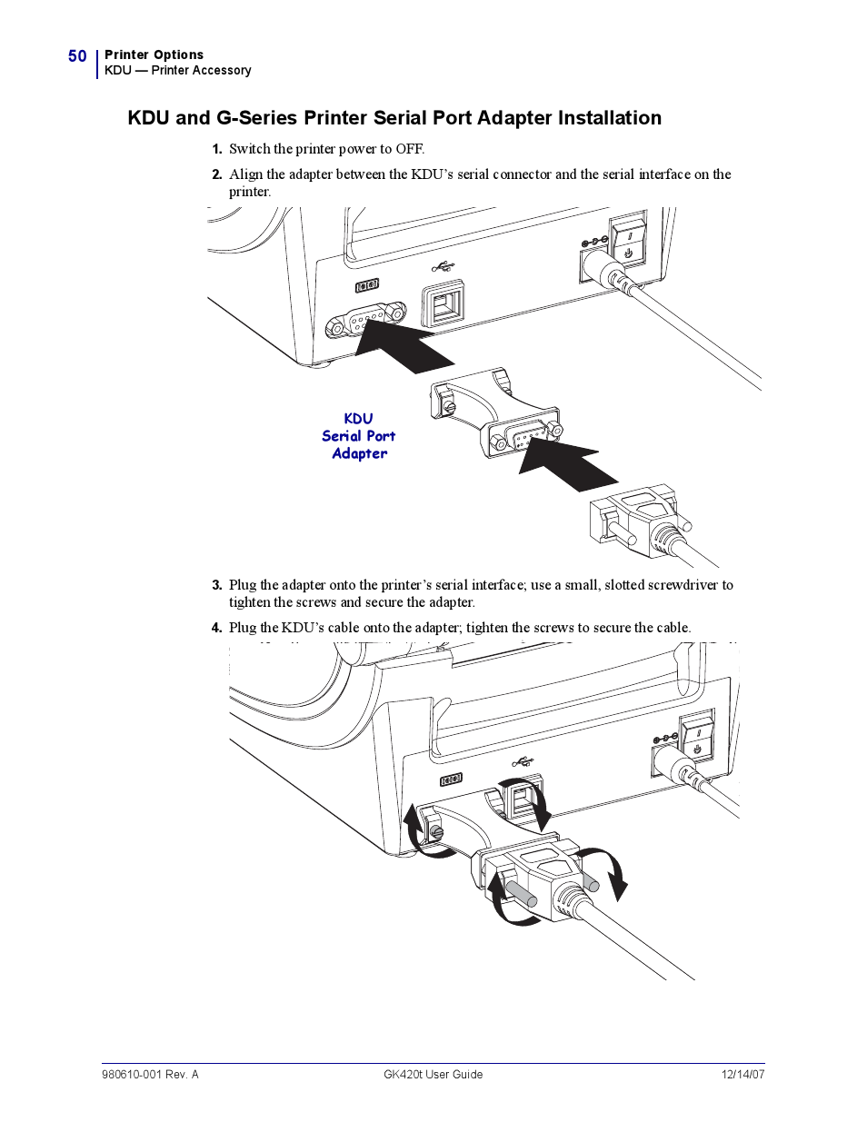 Rice Lake Zebra GK420t User Manual | Page 62 / 96