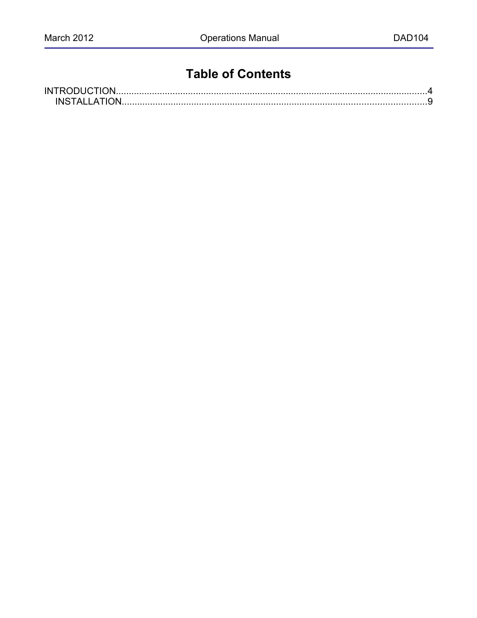 Ring Communications DAD104b OPERATIONS MANUAL User Manual | Page 3 / 10
