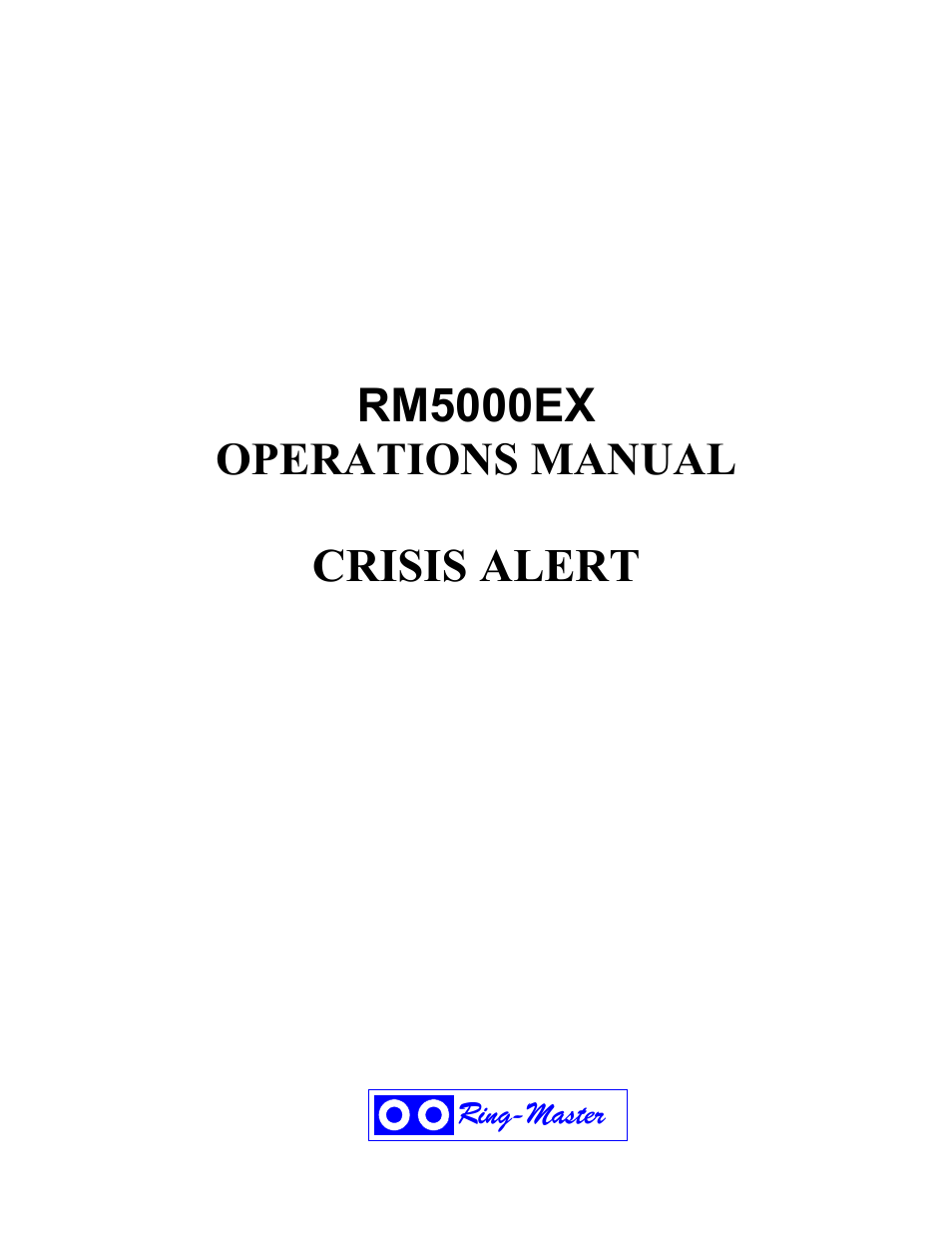 Ring Communications RM5000EX User Manual | 46 pages