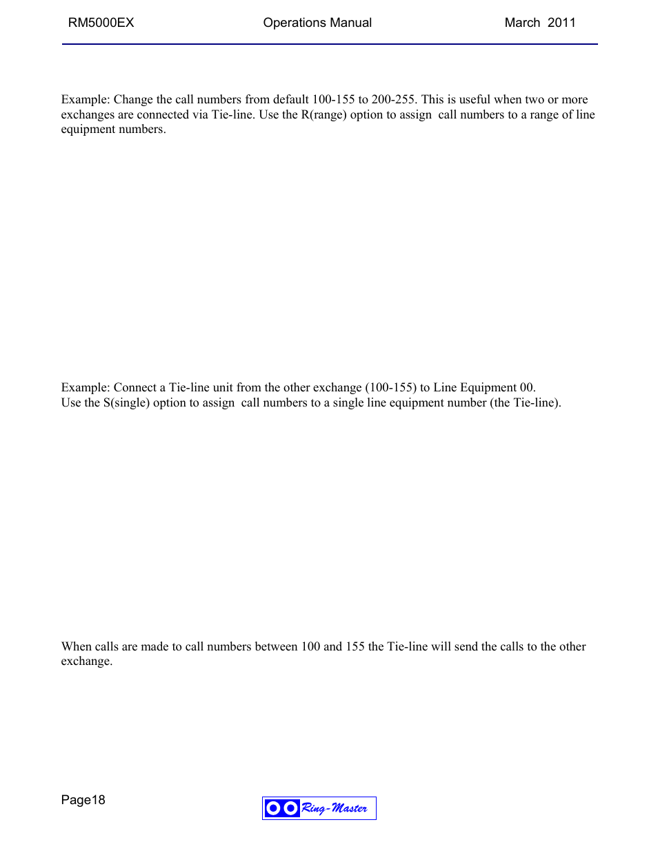 Ring-master | Ring Communications RM5000EX User Manual | Page 18 / 46