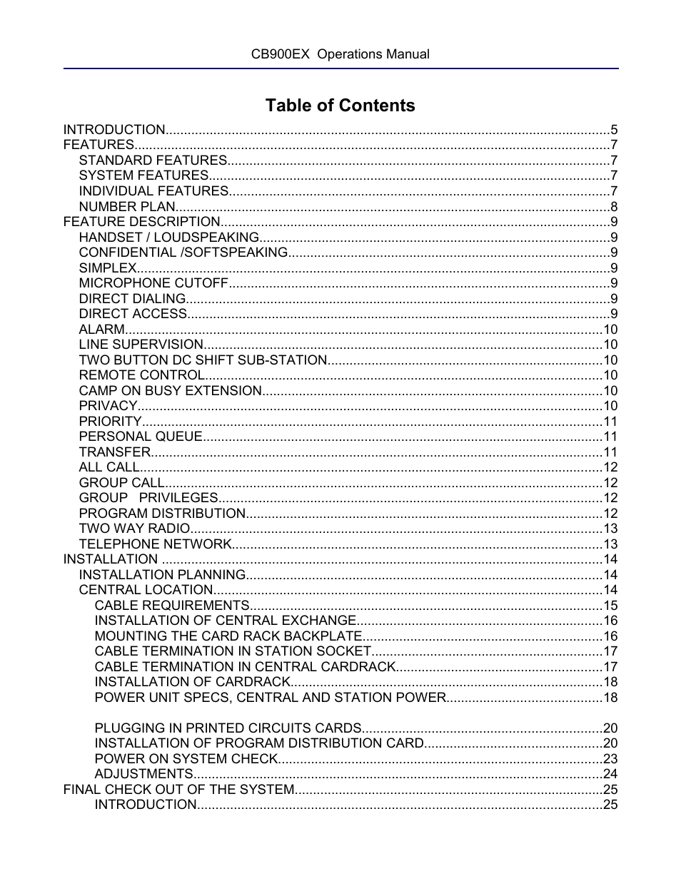 Ring Communications CB901EX User Manual | Page 3 / 77