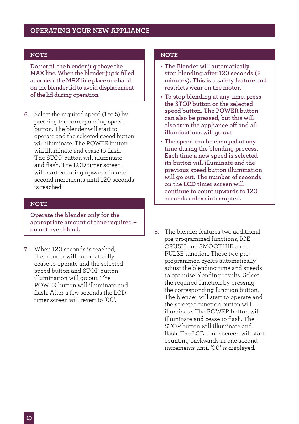 Sage Kinetix Control BBL605UK User Manual | Page 11 / 30