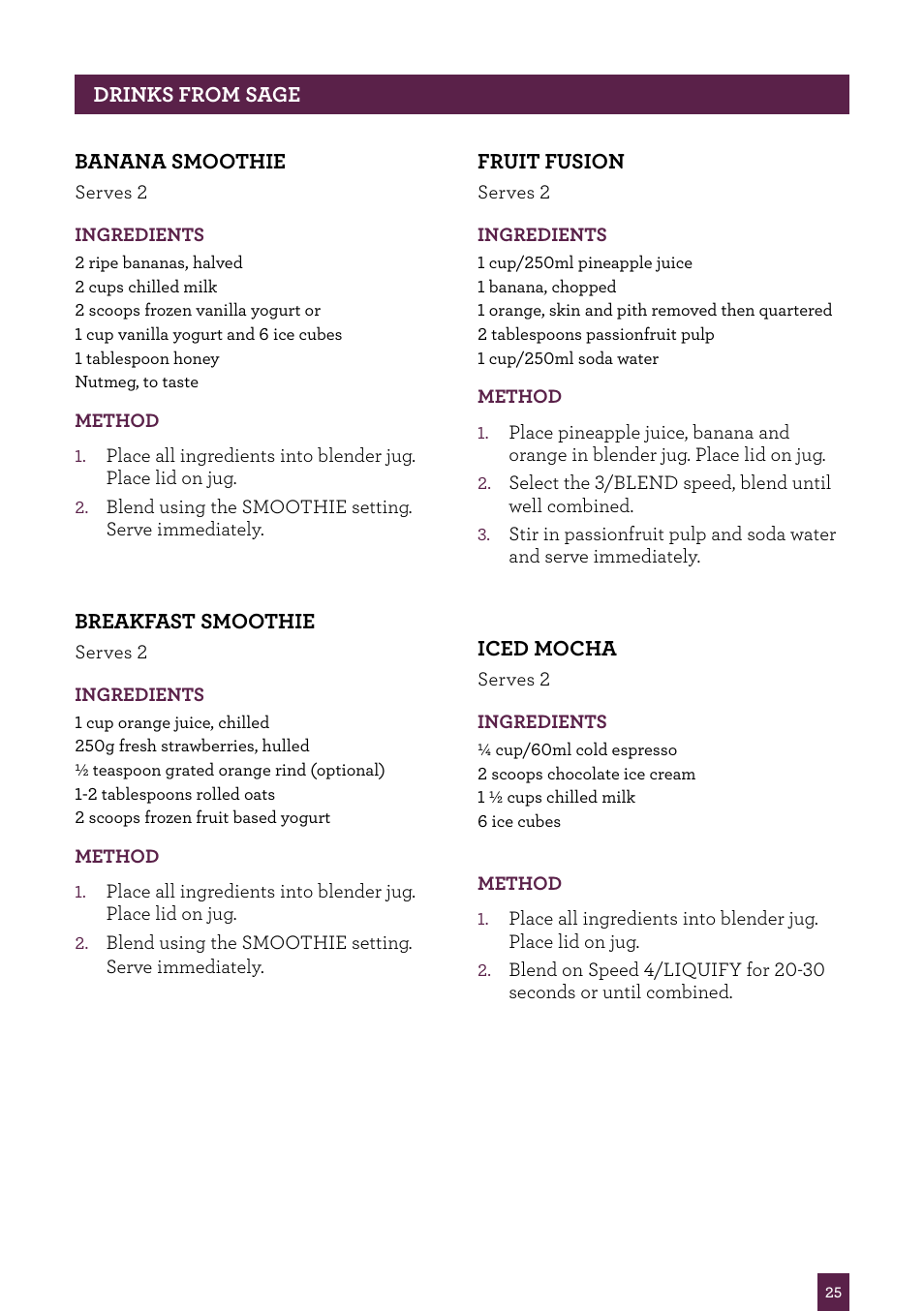 Sage Kinetix Control BBL605UK User Manual | Page 26 / 30