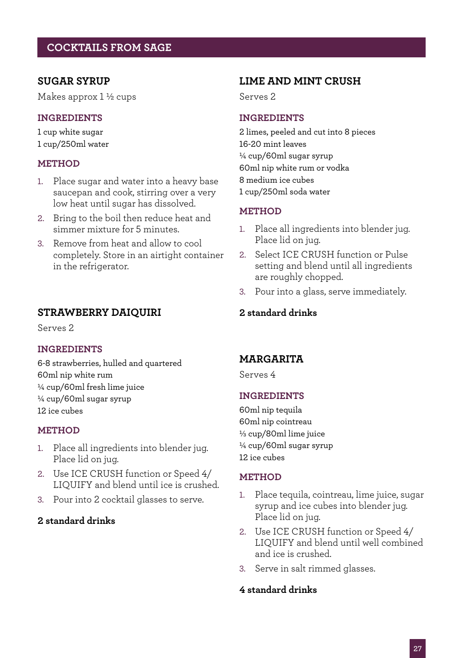 Sage Kinetix Control BBL605UK User Manual | Page 28 / 30