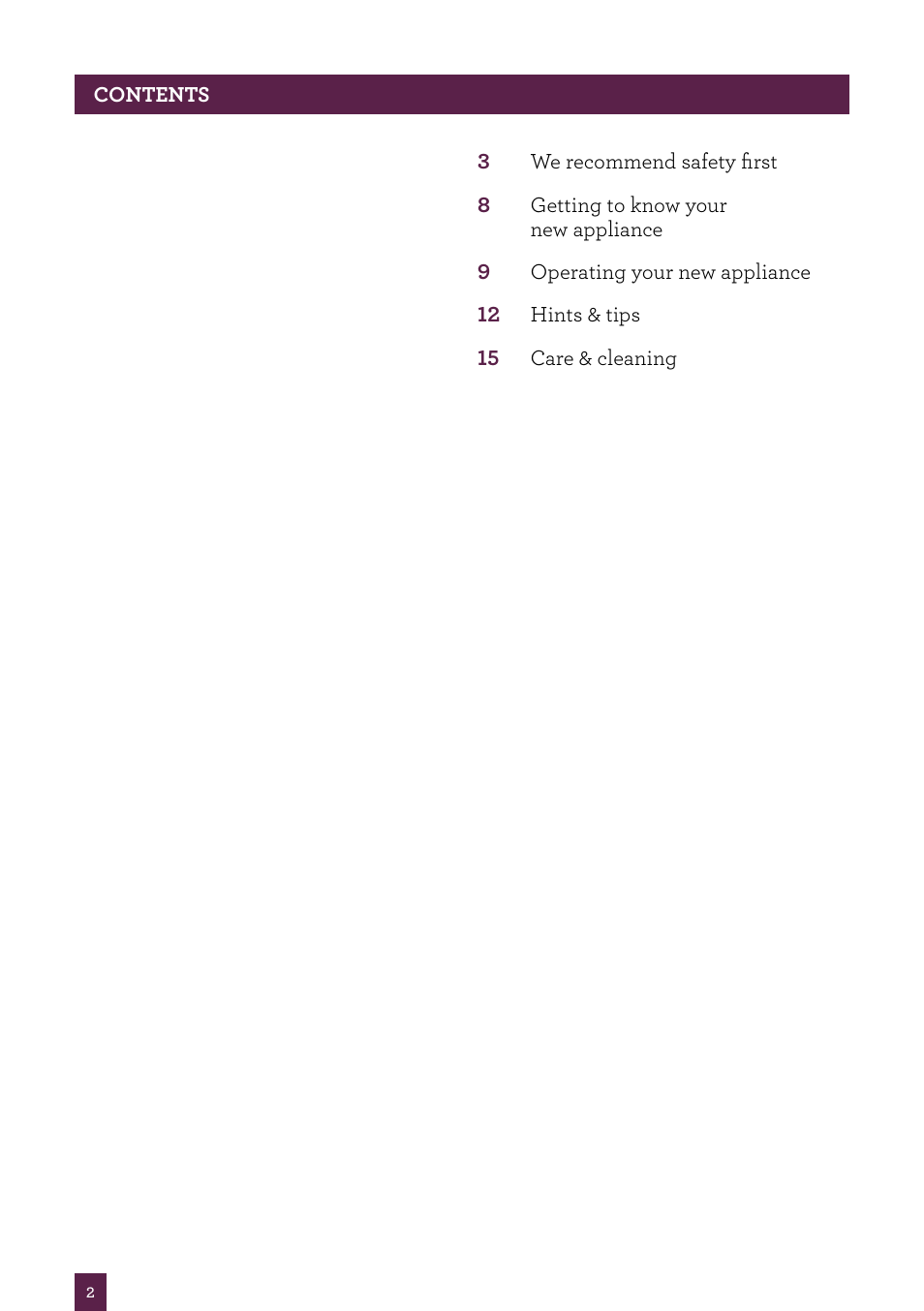 Sage Kinetix Control BBL605UK User Manual | Page 3 / 30