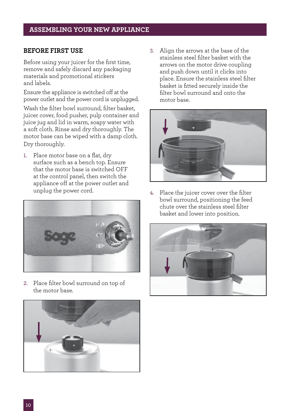 Sage Nutri Juicer BJE410UK User Manual | Page 11 / 40