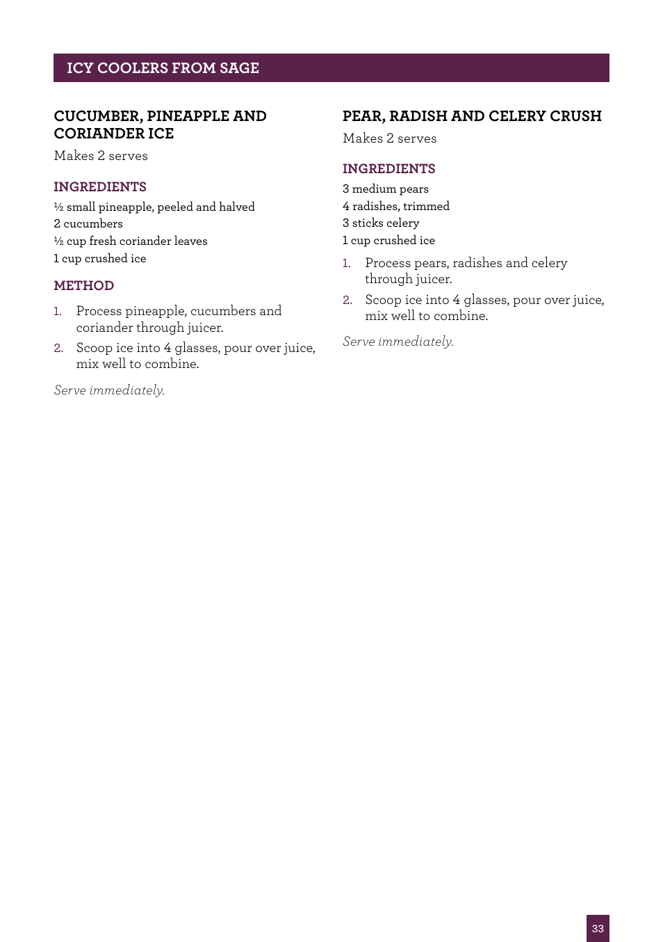 Sage Nutri Juicer BJE410UK User Manual | Page 34 / 40