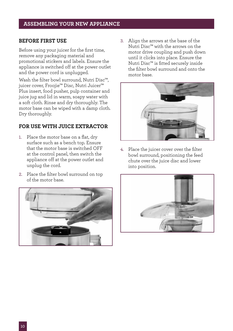 Sage Nutri Juicer Plus BJE520UK User Manual | Page 11 / 46