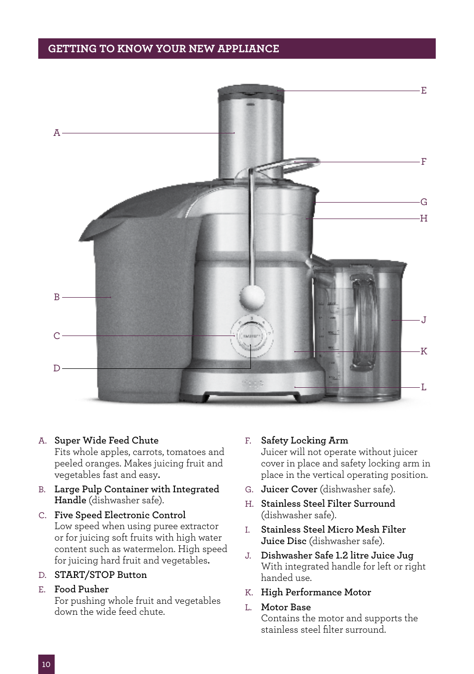 Sage Nutri Juicer Pro BJE820UK User Manual | Page 11 / 48