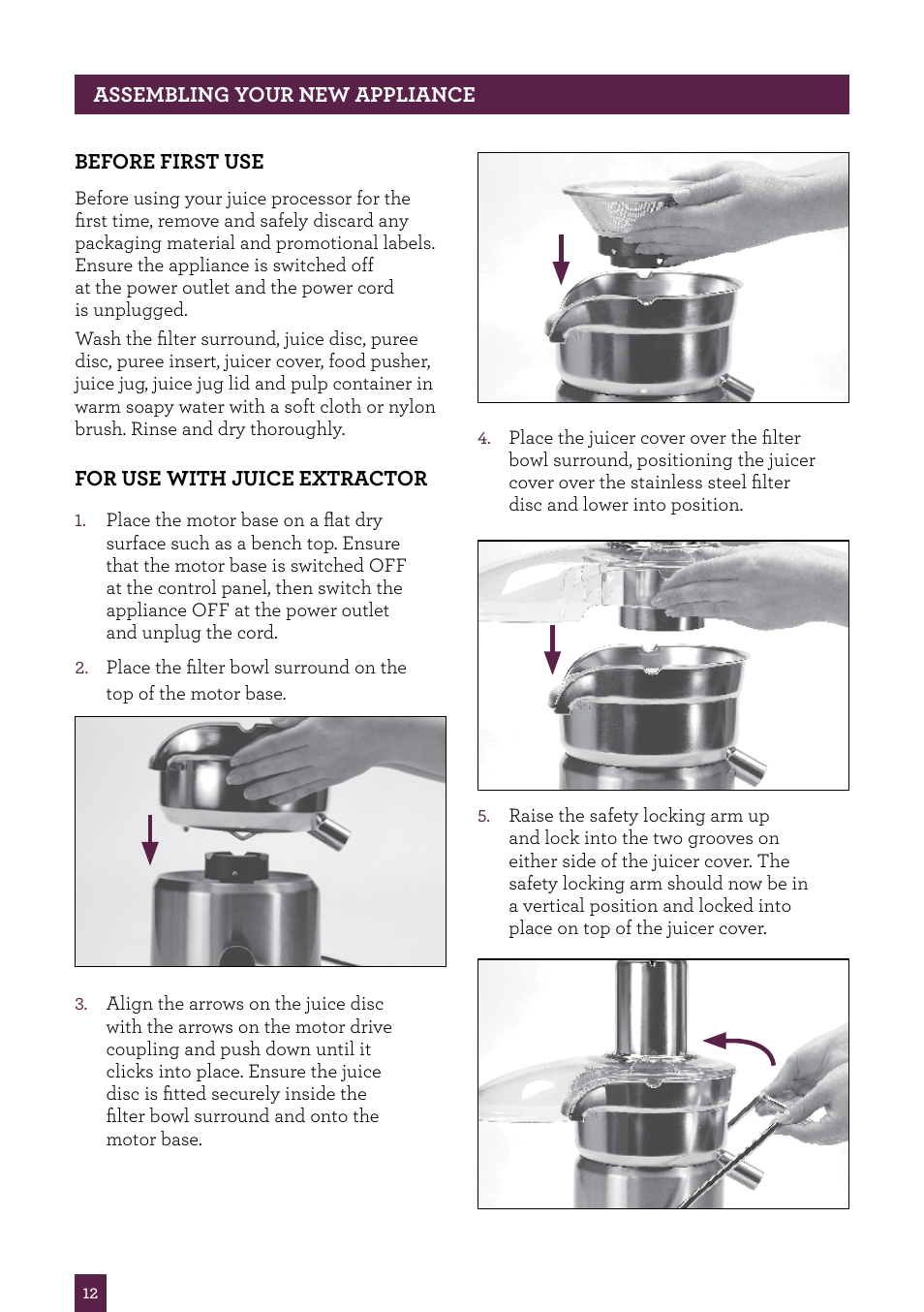 Sage Nutri Juicer Pro BJE820UK User Manual | Page 13 / 48