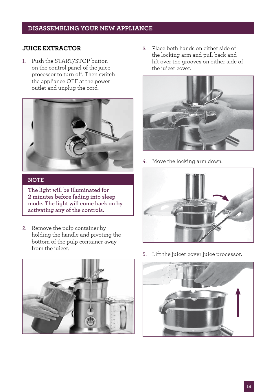 Sage Nutri Juicer Pro BJE820UK User Manual | Page 20 / 48
