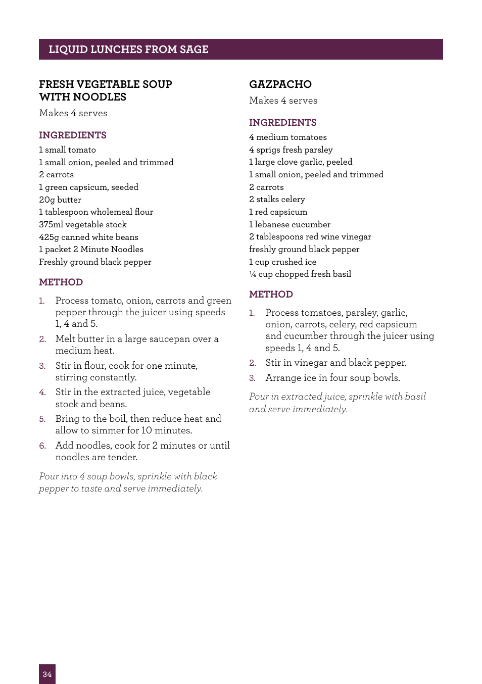 Sage Nutri Juicer Pro BJE820UK User Manual | Page 35 / 48