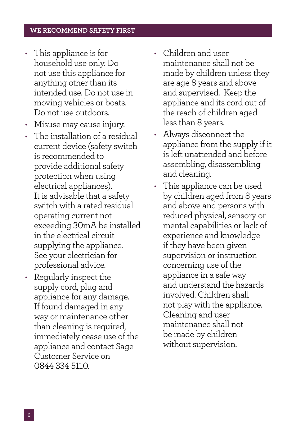 Sage Soft Open Kettle BKE590UK User Manual | Page 7 / 12