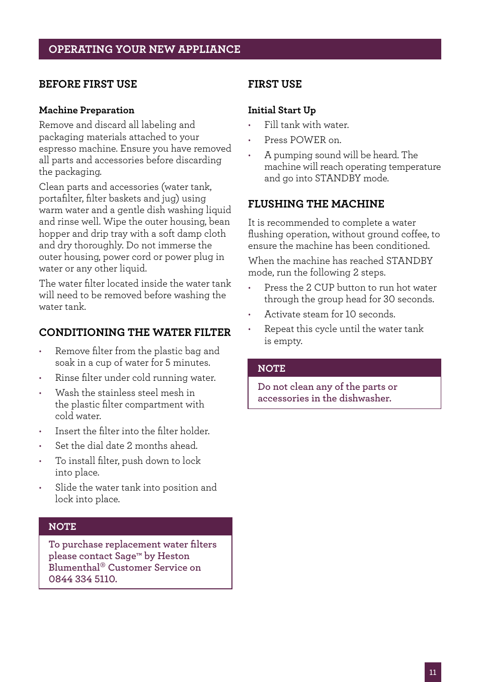 Sage Barista Express BES870UK User Manual | Page 12 / 36