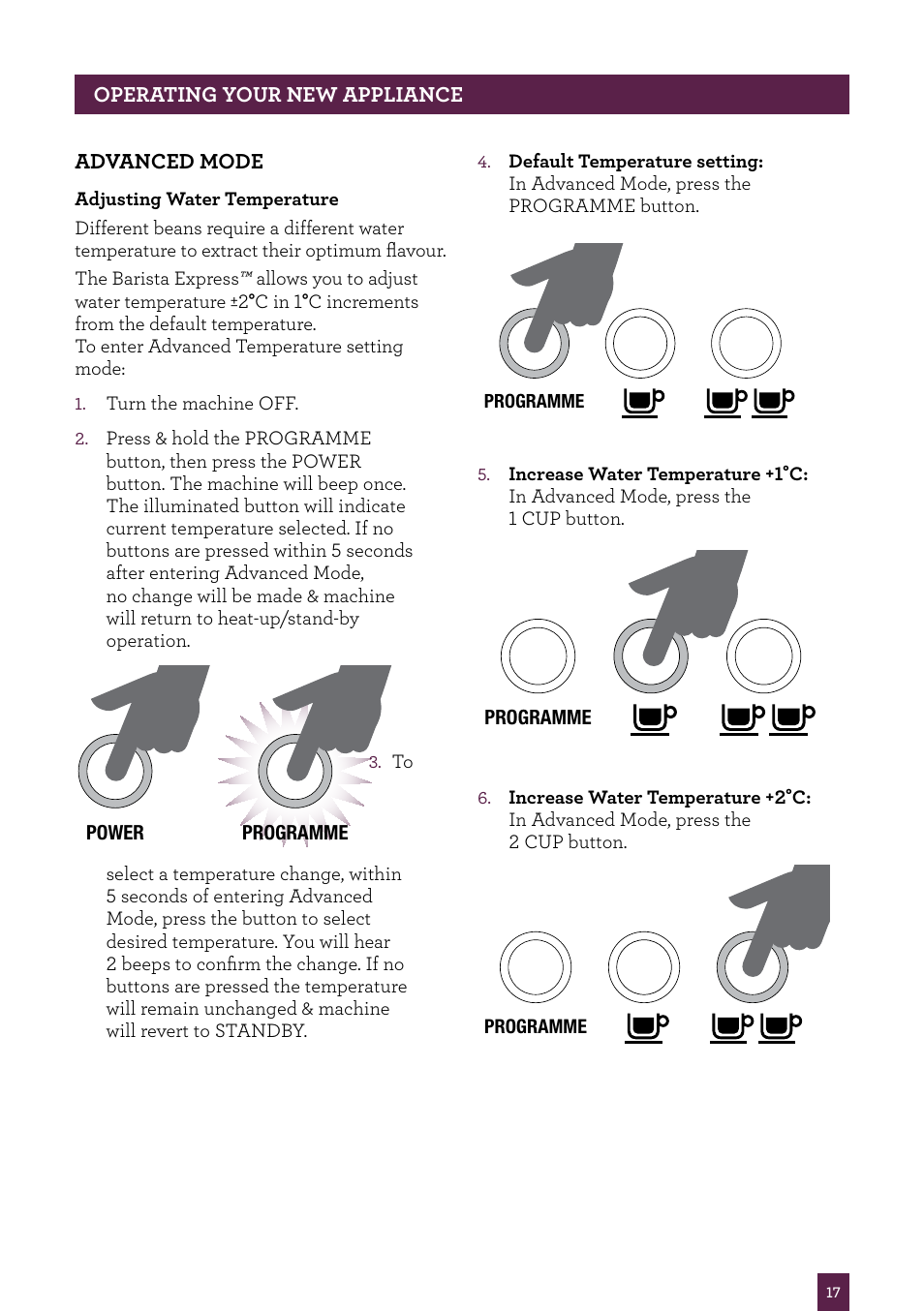 Sage Barista Express BES870UK User Manual | Page 18 / 36