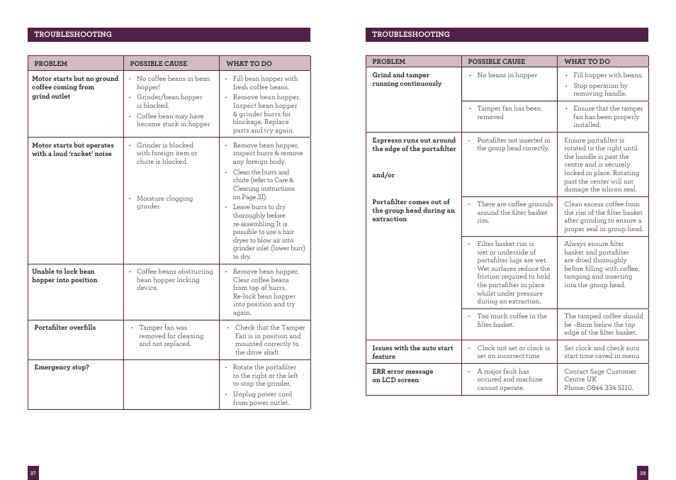 Sage Oracle BES980UK User Manual | Page 19 / 22