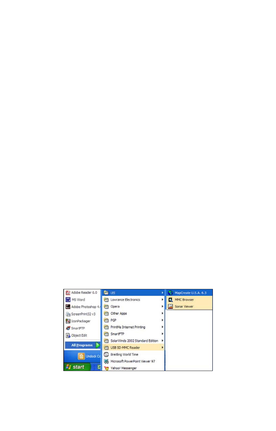 Sec. 3: user's guide starting mapcreate, Starting mapcreate | Brunton MapCreate 6 User Manual | Page 37 / 108