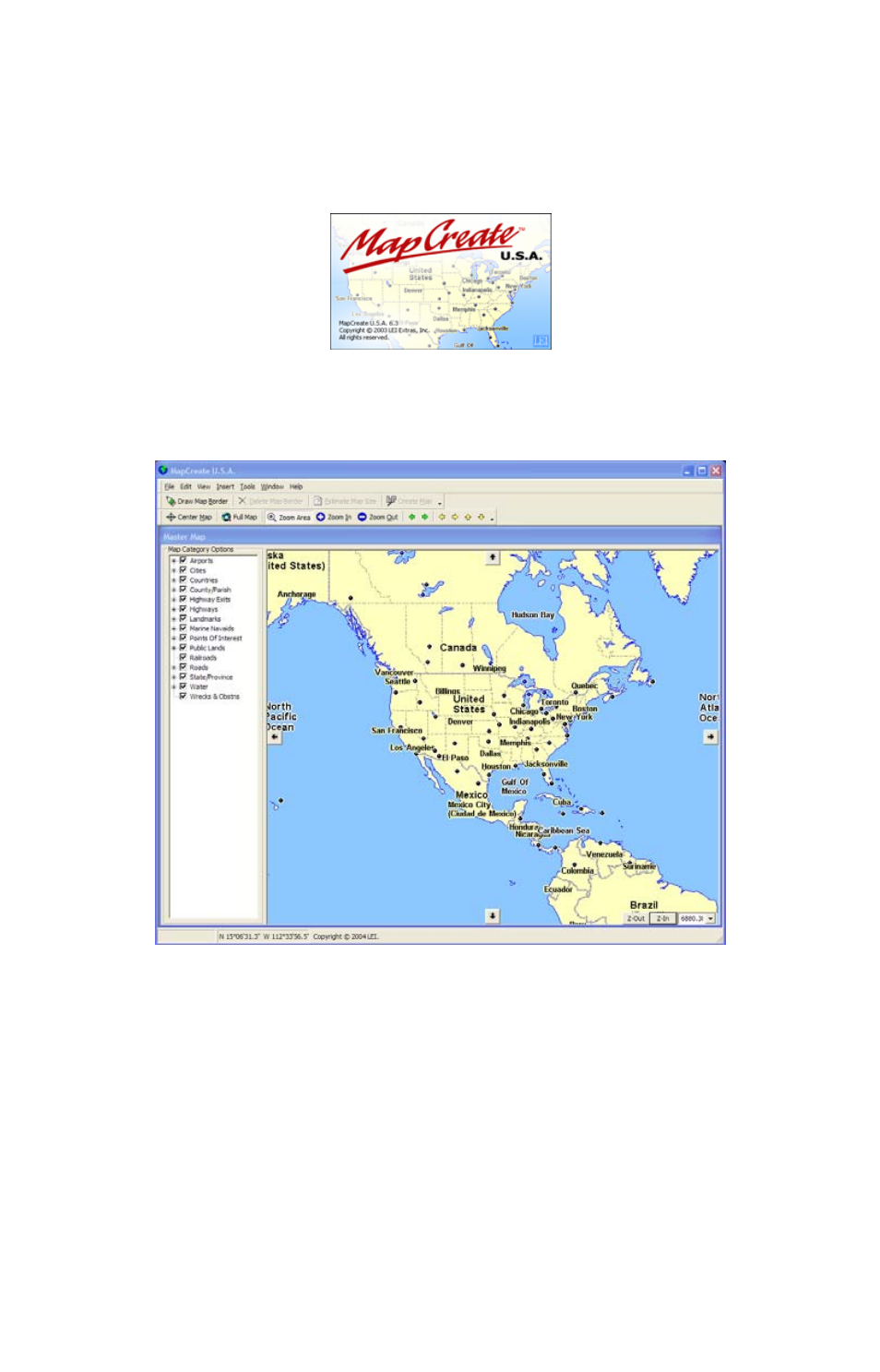 The mapcreate screen | Brunton MapCreate 6 User Manual | Page 38 / 108