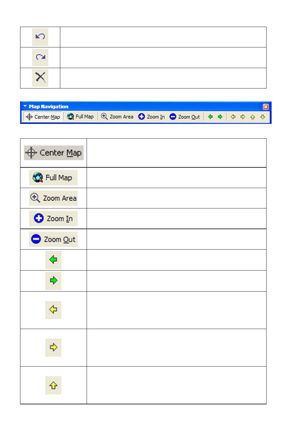 Map navigation toolbar | Brunton MapCreate 6 User Manual | Page 45 / 108
