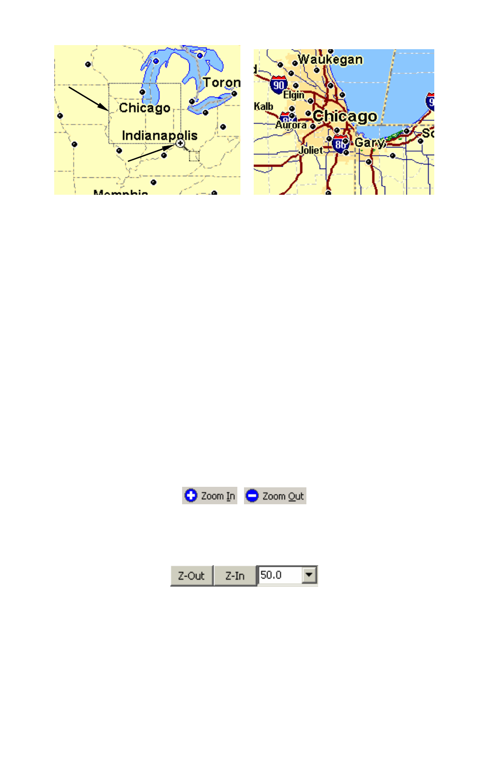 Zoom in/zoom out | Brunton MapCreate 6 User Manual | Page 51 / 108
