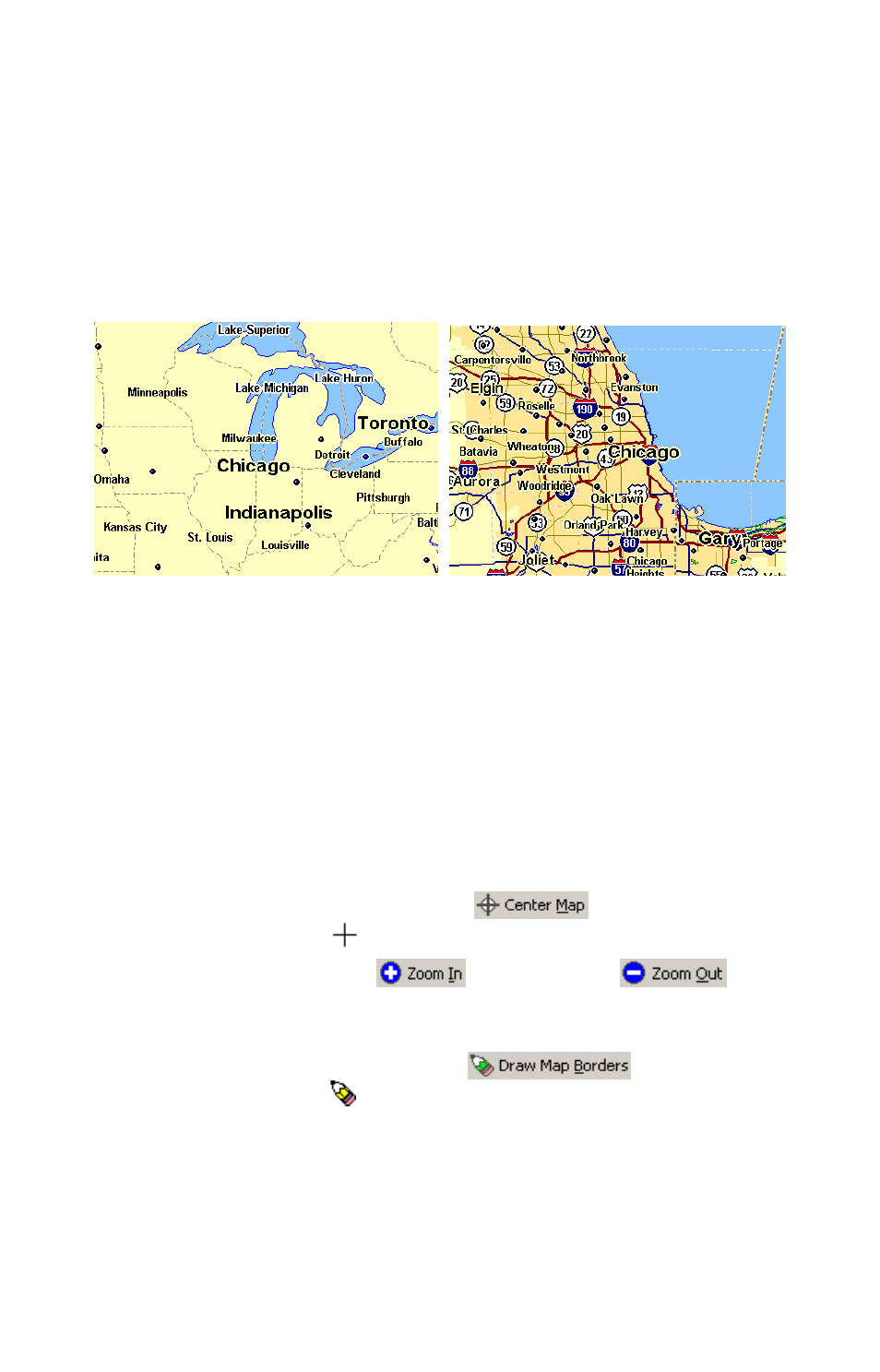 Zoom range window, Creating rectangle map borders | Brunton MapCreate 6 User Manual | Page 52 / 108