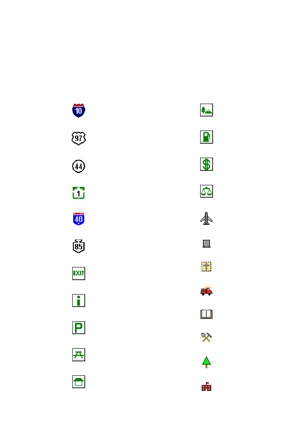 Appendix 3: mapcreate 6 symbol key | Brunton MapCreate 6 User Manual | Page 83 / 108