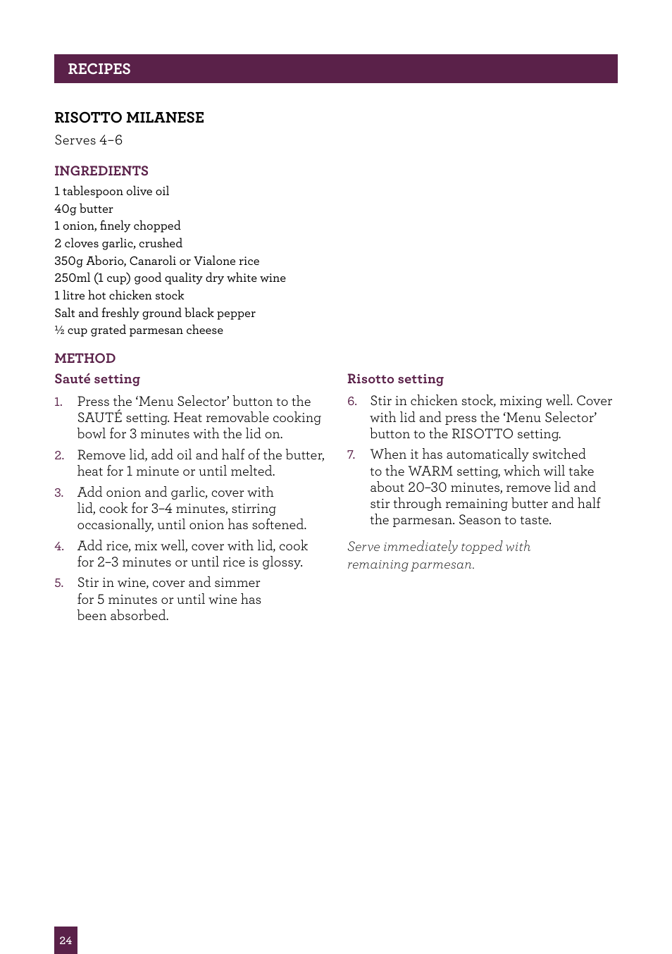 Sage Multi Cooker BRC600UK User Manual | Page 25 / 28