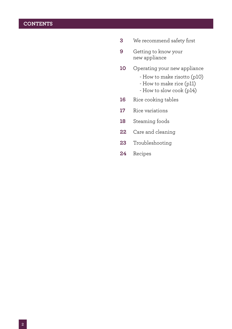 Sage Multi Cooker BRC600UK User Manual | Page 3 / 28