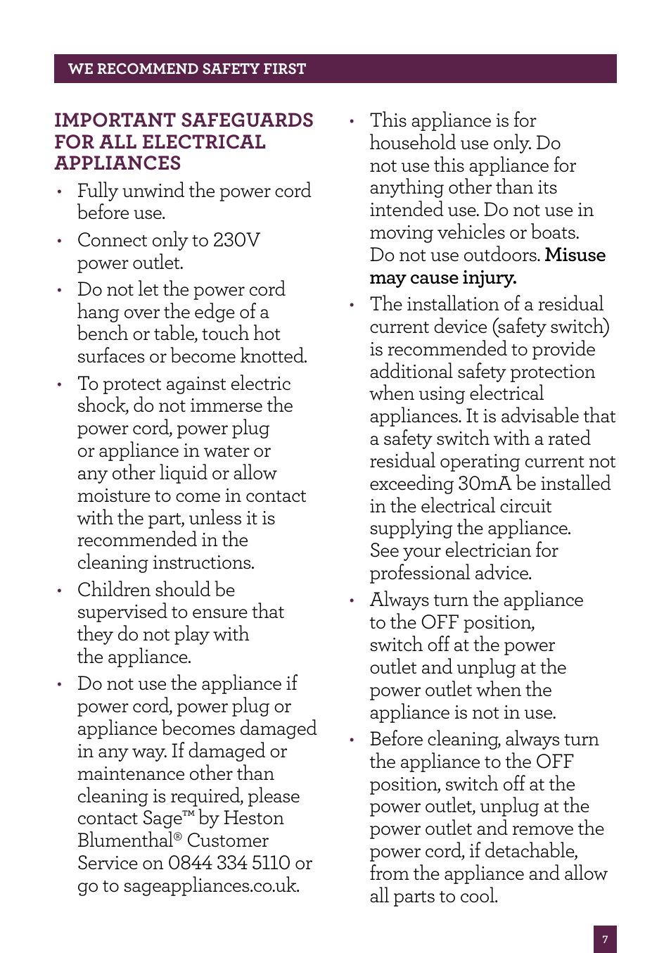 Sage Multi Cooker BRC600UK User Manual | Page 8 / 28