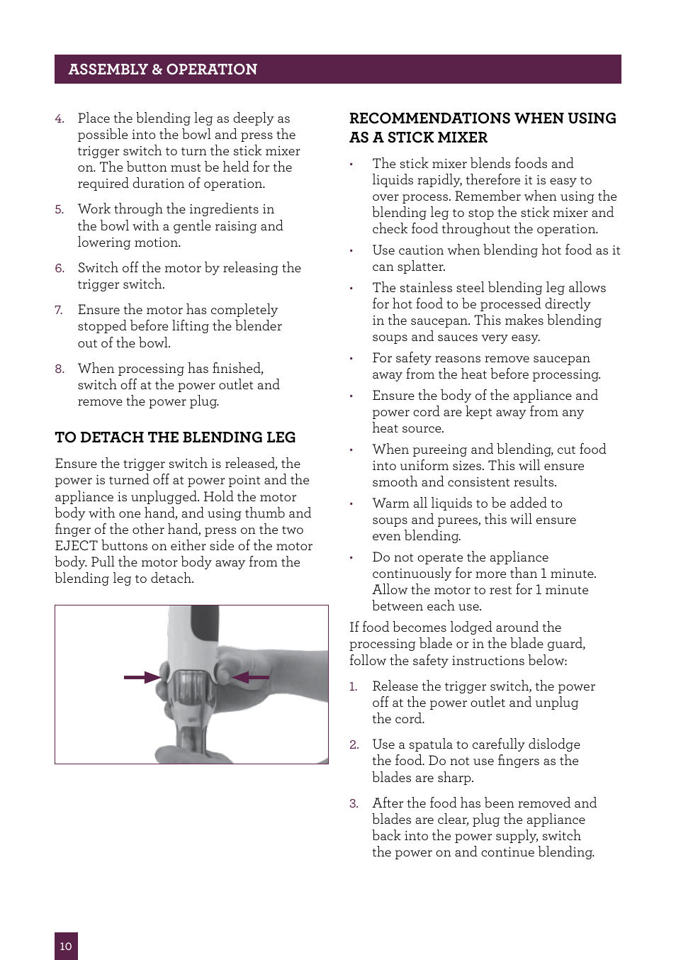 Sage Control Grip All In One BSB530UK User Manual | Page 11 / 42