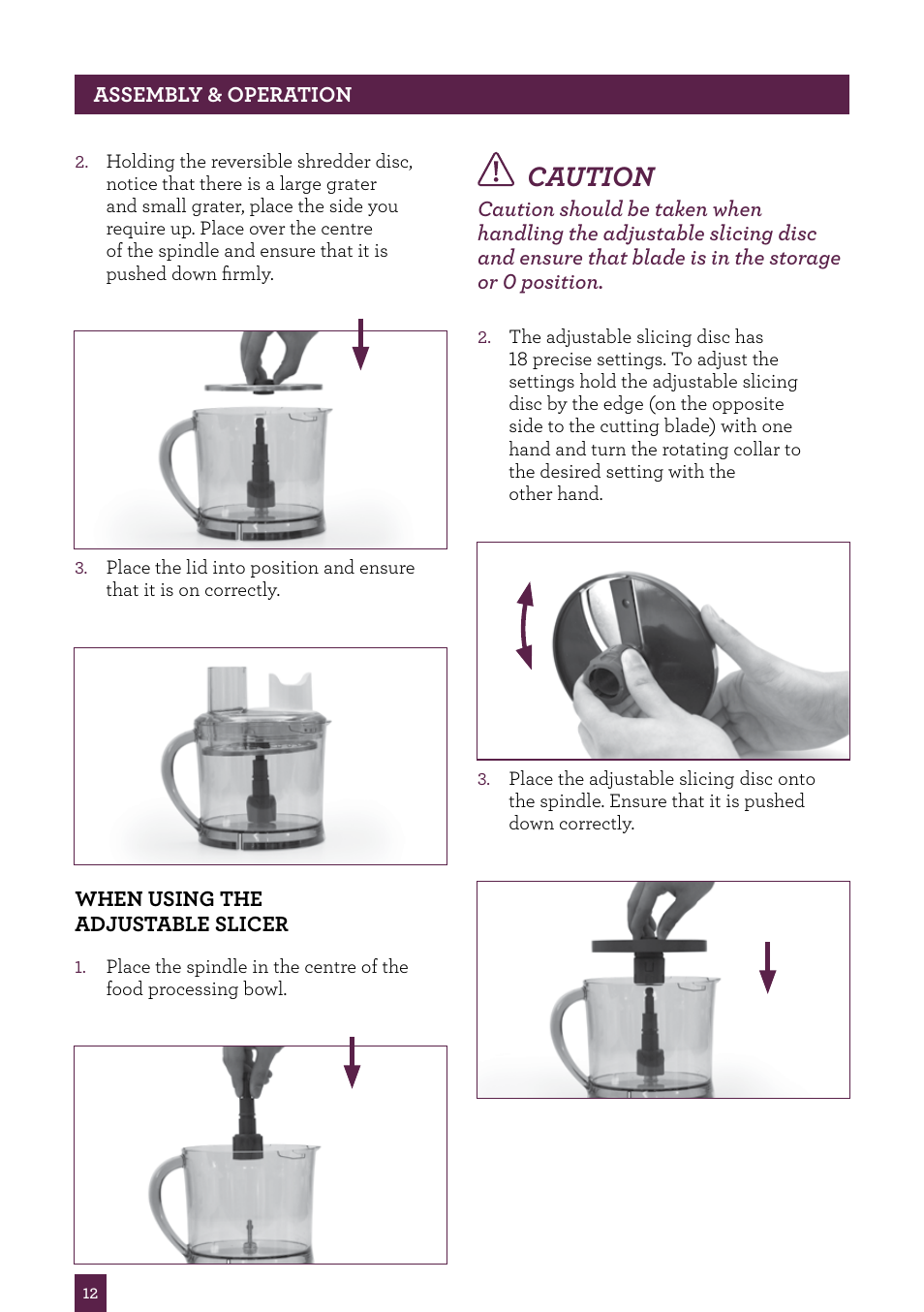 Caution | Sage Control Grip All In One BSB530UK User Manual | Page 13 / 42