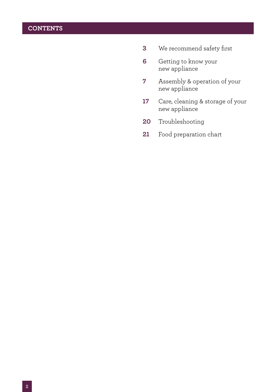 Sage Control Grip All In One BSB530UK User Manual | Page 3 / 42
