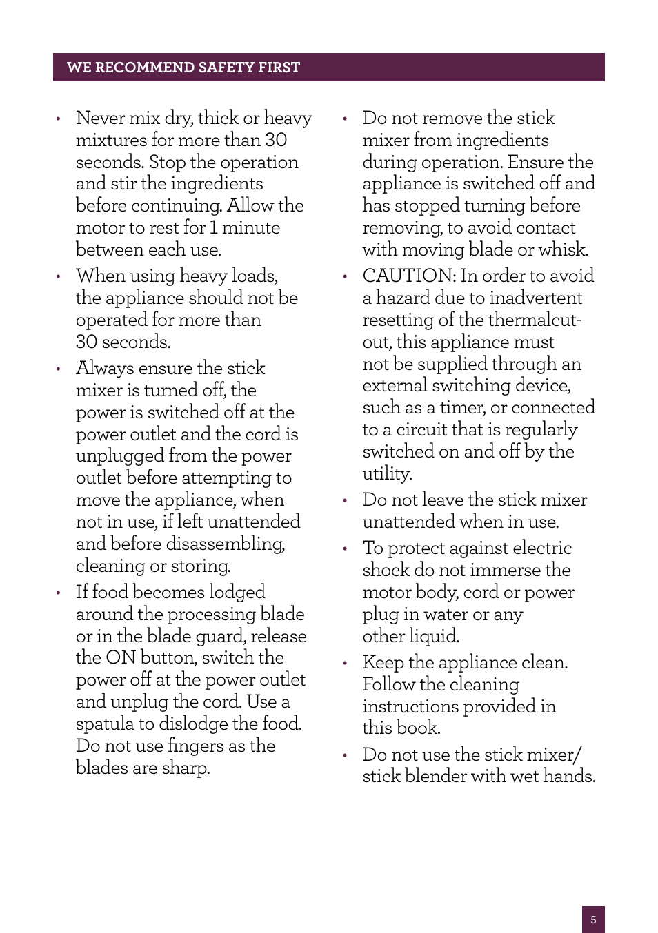 Sage Control Grip All In One BSB530UK User Manual | Page 6 / 42