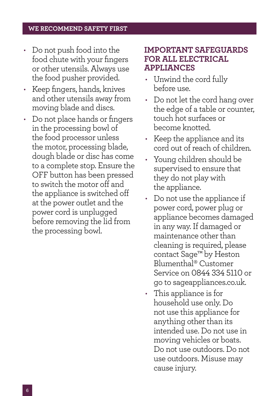 Sage Control Grip All In One BSB530UK User Manual | Page 7 / 42